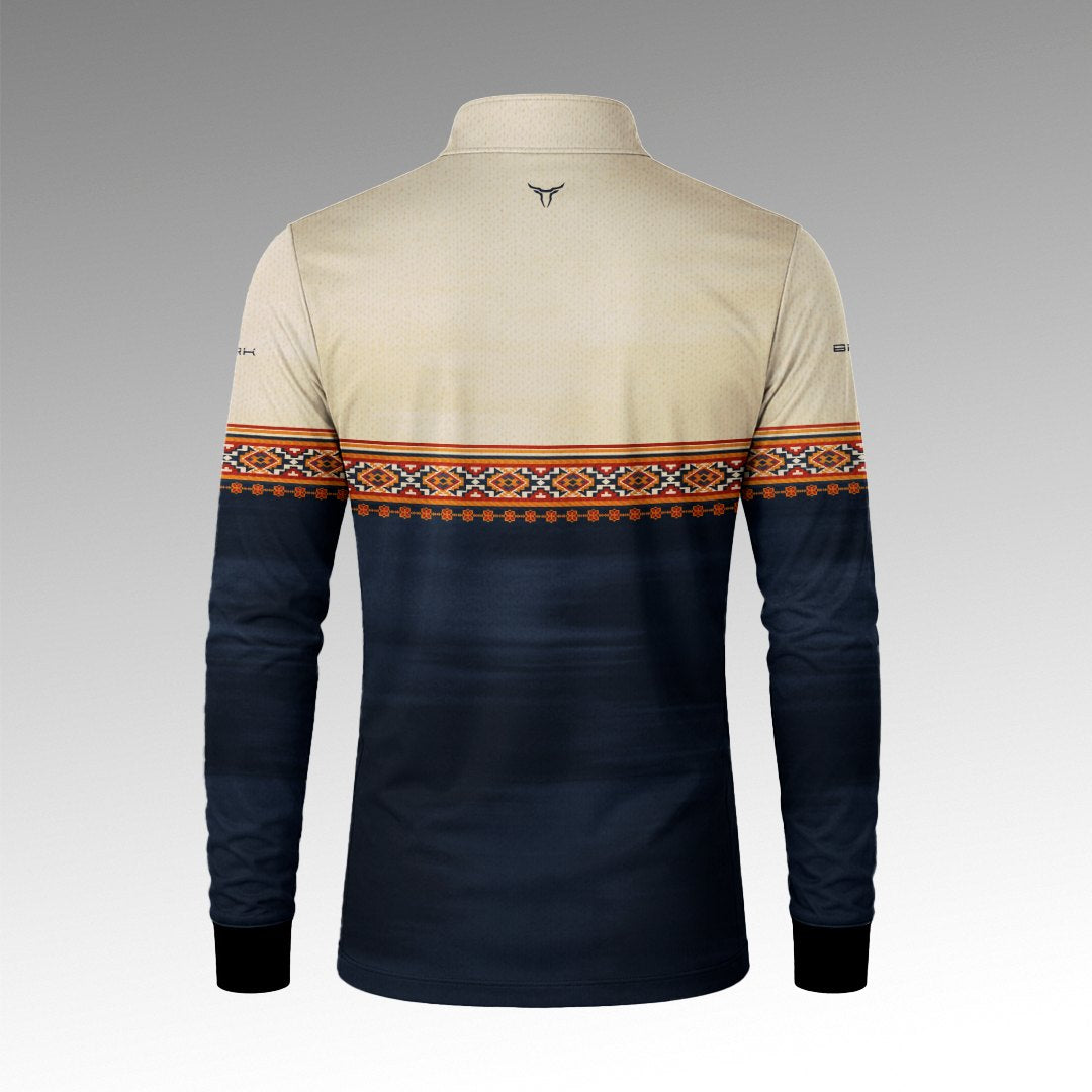 Camisa Apache Bege Azul com UV50