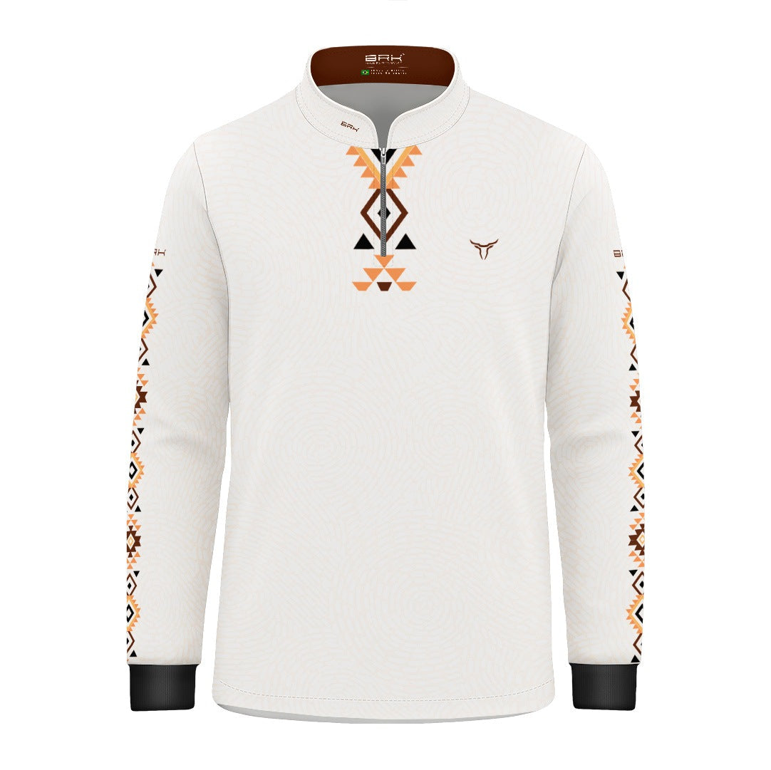 Camisa Infantil Branca Longhorn Apache com UV50