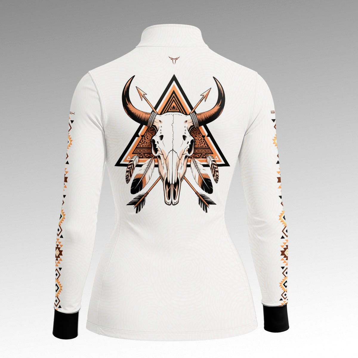 Camisa Feminina Branca Longhorn Apache com UV50 - Brk Agro