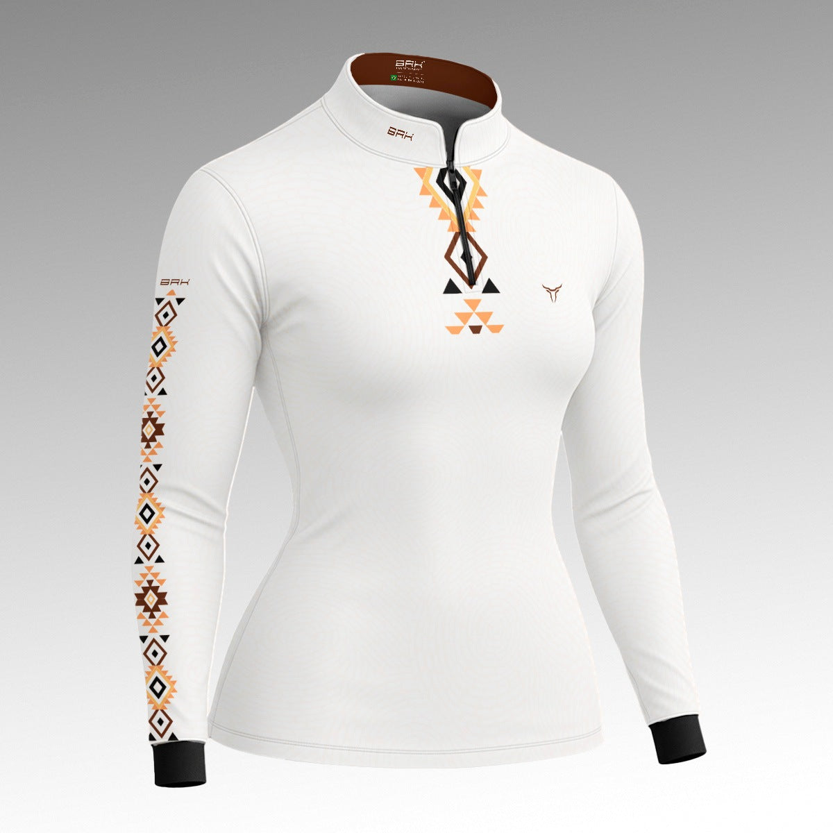 Camisa Feminina Branca Longhorn Apache com UV50