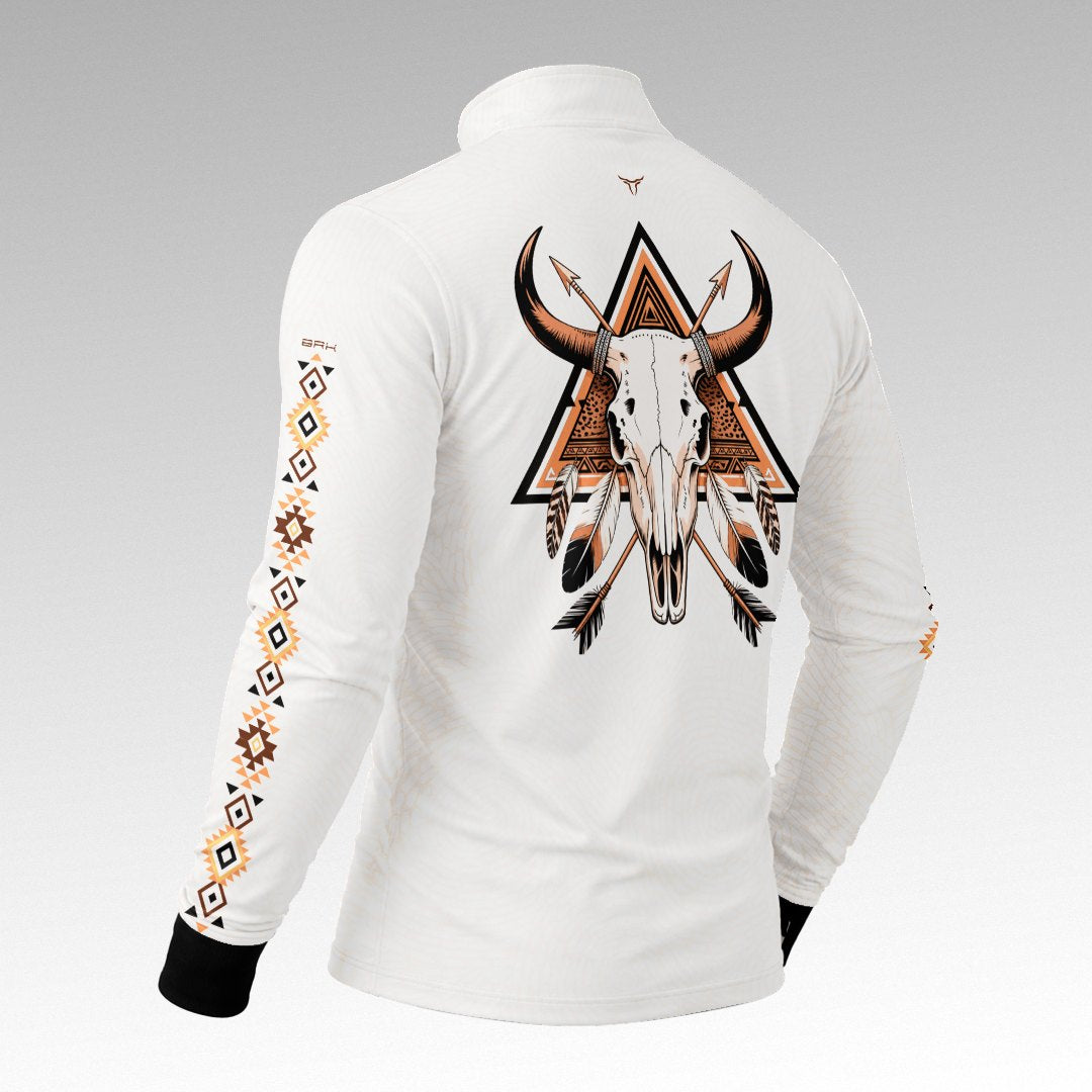 Camisa Apache Branca Longhorn com UV50 - Brk Agro
