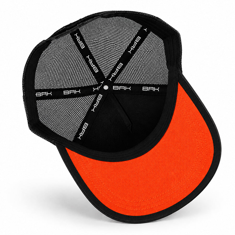 Boné Taurus Preto e Laranja - Brk Agro
