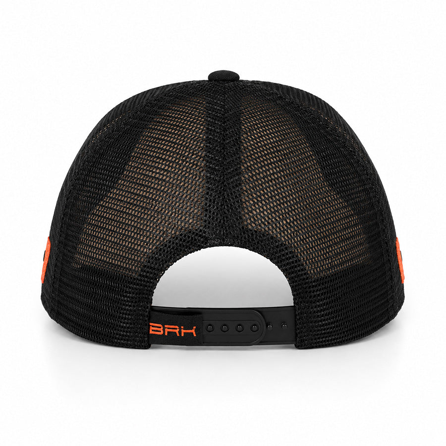 Boné Taurus Preto e Laranja - Brk Agro