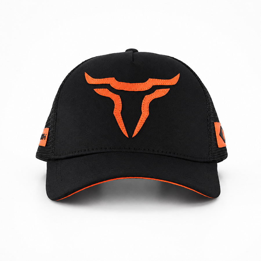 Boné Taurus Preto e Laranja