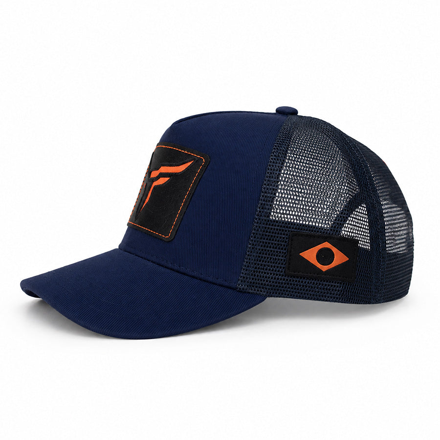 Boné Taurus Azul e Laranja - Brk Agro