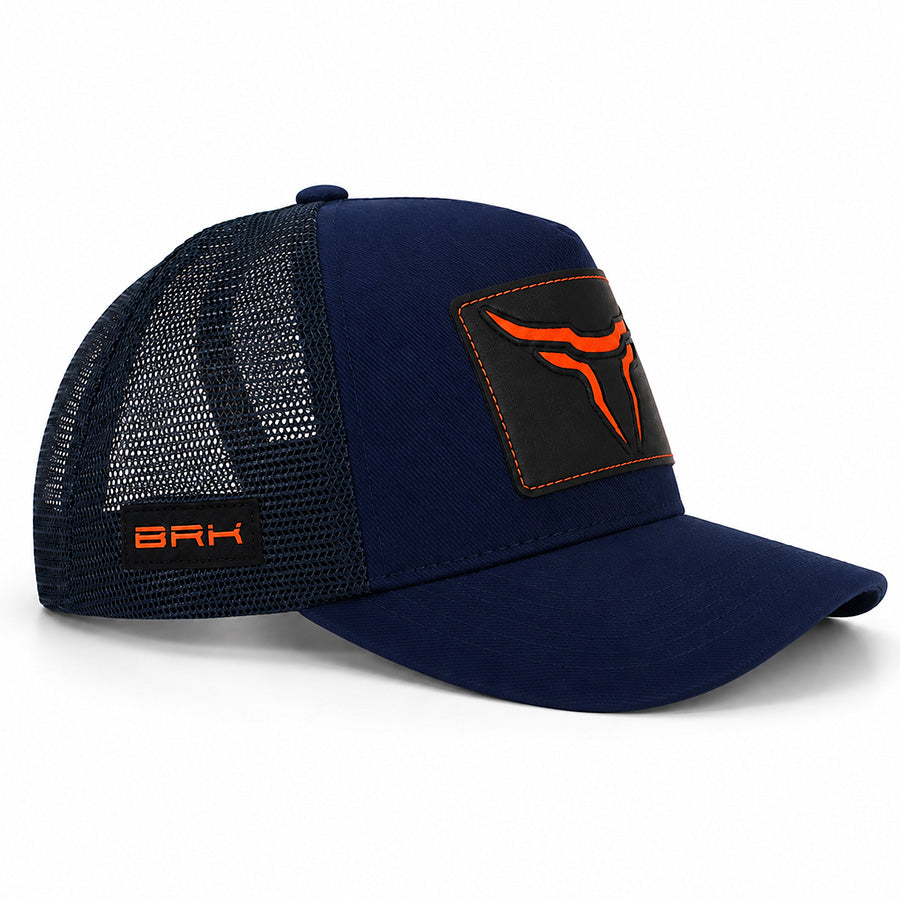 Boné Taurus Azul e Laranja - Brk Agro
