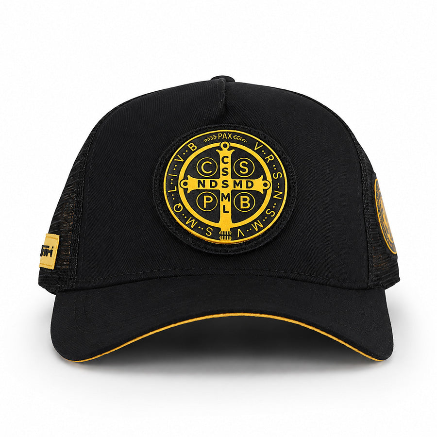 Boné São Bento Preto e Amarelo