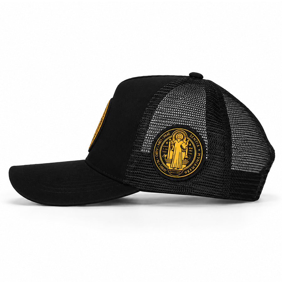 Boné São Bento Preto e Amarelo - Brk Agro