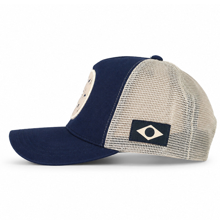 Boné Taurus Azul e Bege - Brk Agro