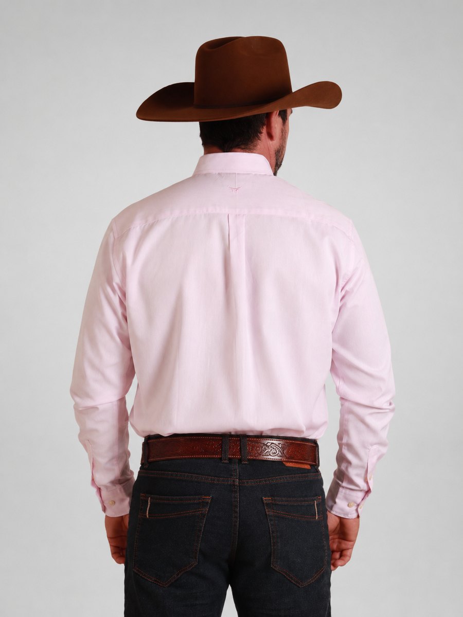 Camisa  BRK M/L Classic Rosa Bebe
