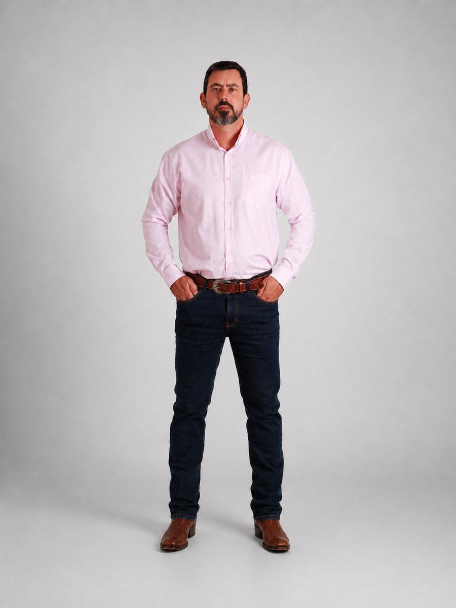 Camisa  BRK M/L Classic Rosa Bebe