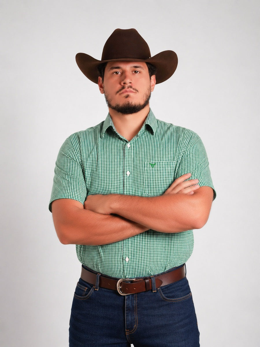 Camisa Brk M/C Western Verde Claro