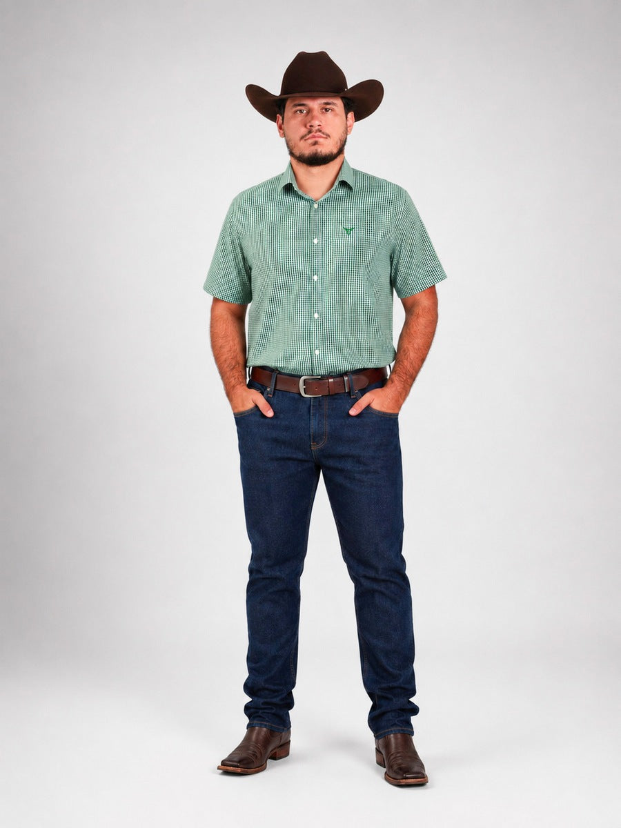 Camisa Brk M/C Western Verde Claro