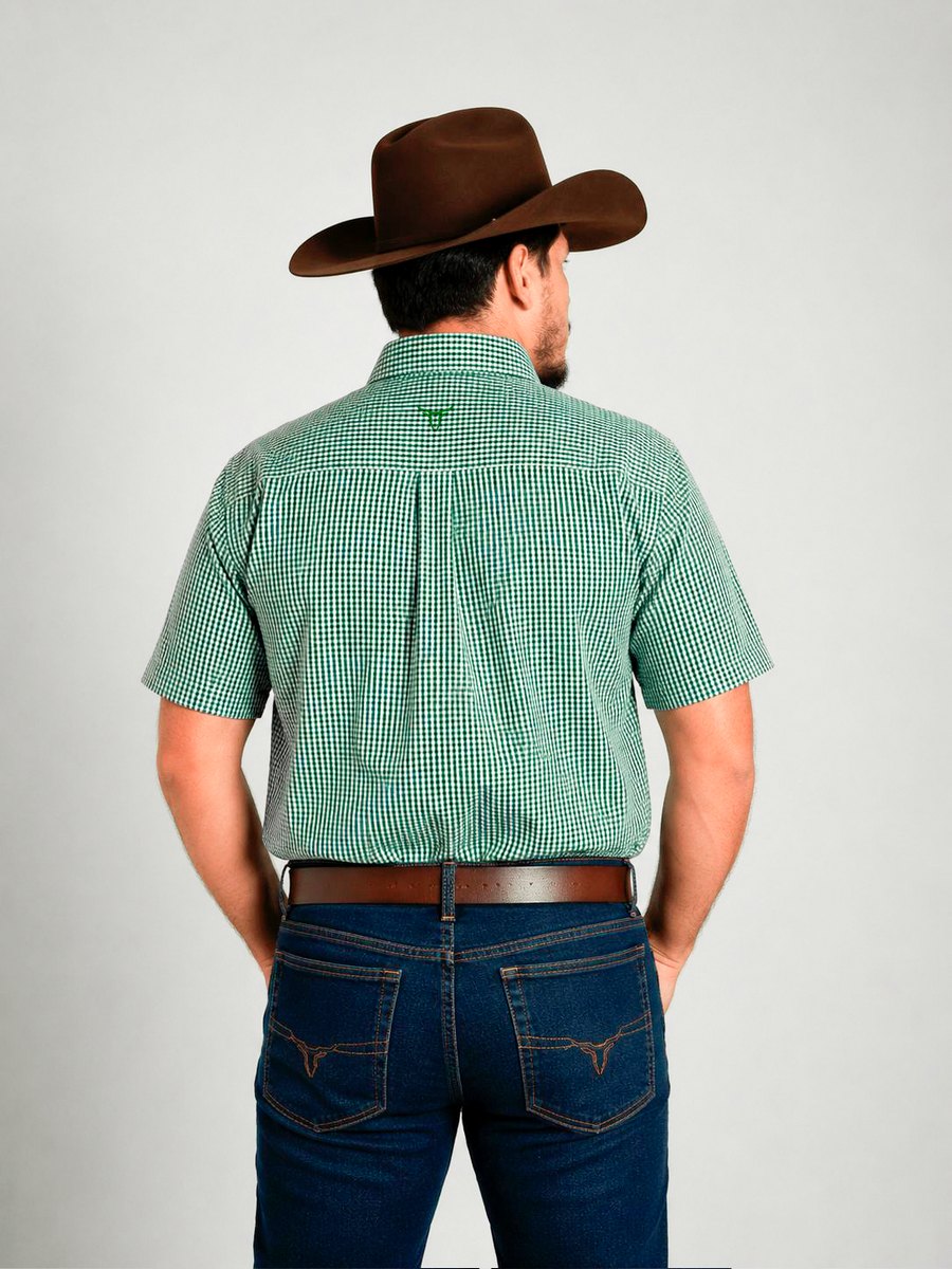 Camisa Brk M/C Western Verde Claro