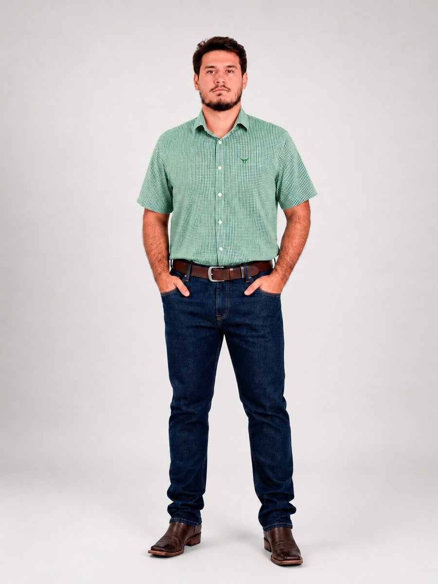Camisa Brk M/C Western Verde Claro