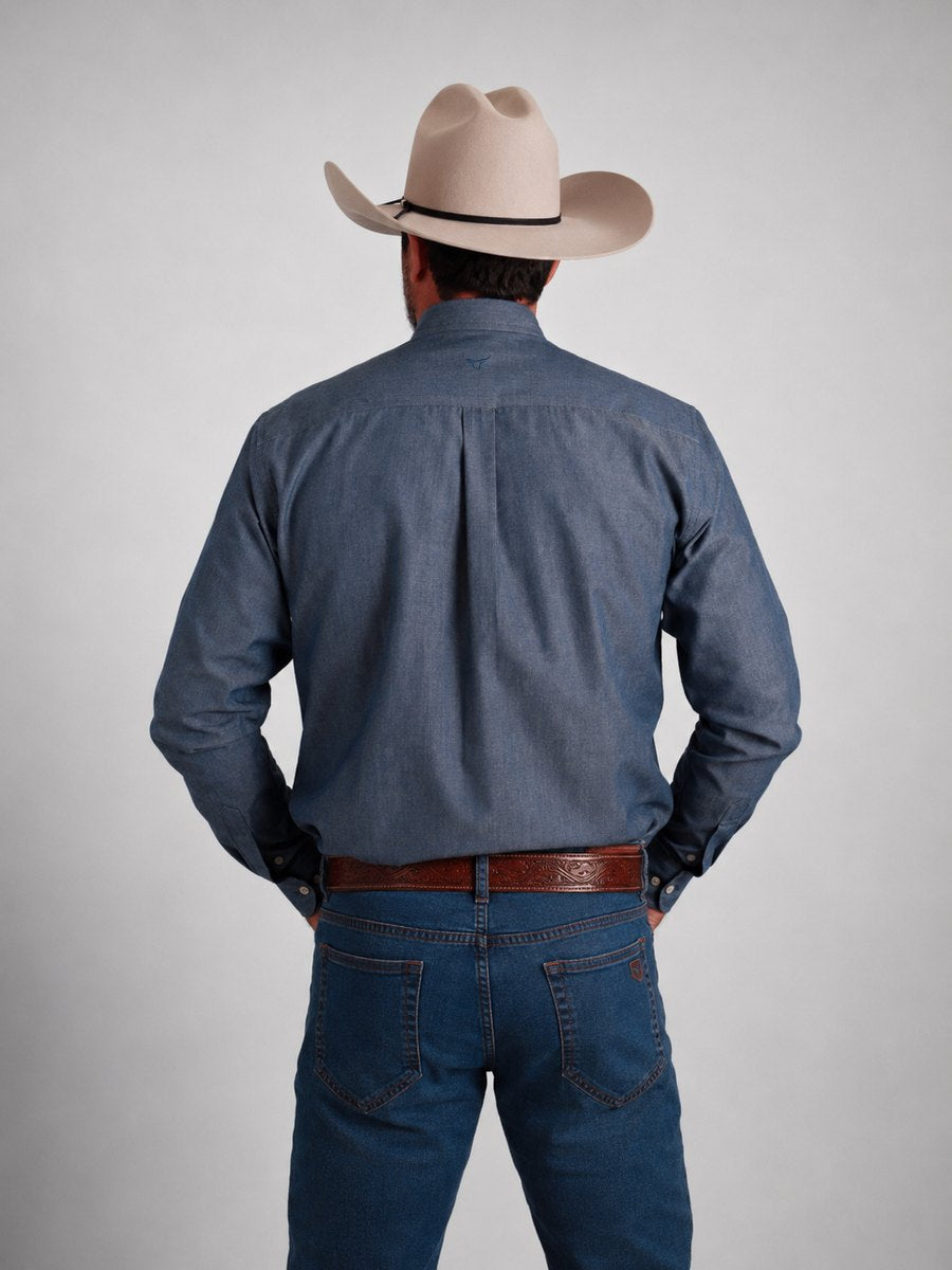 Camisa  BRK M/L Classic Jeans Claro