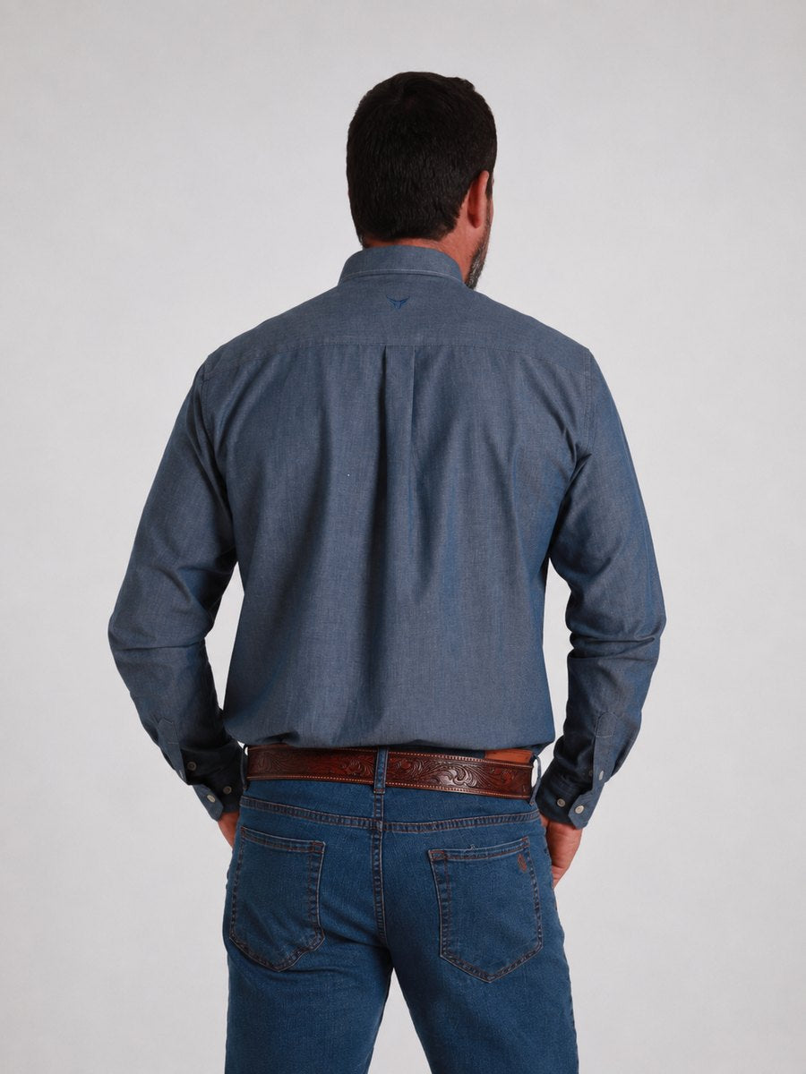 Camisa  BRK M/L Classic Jeans Claro