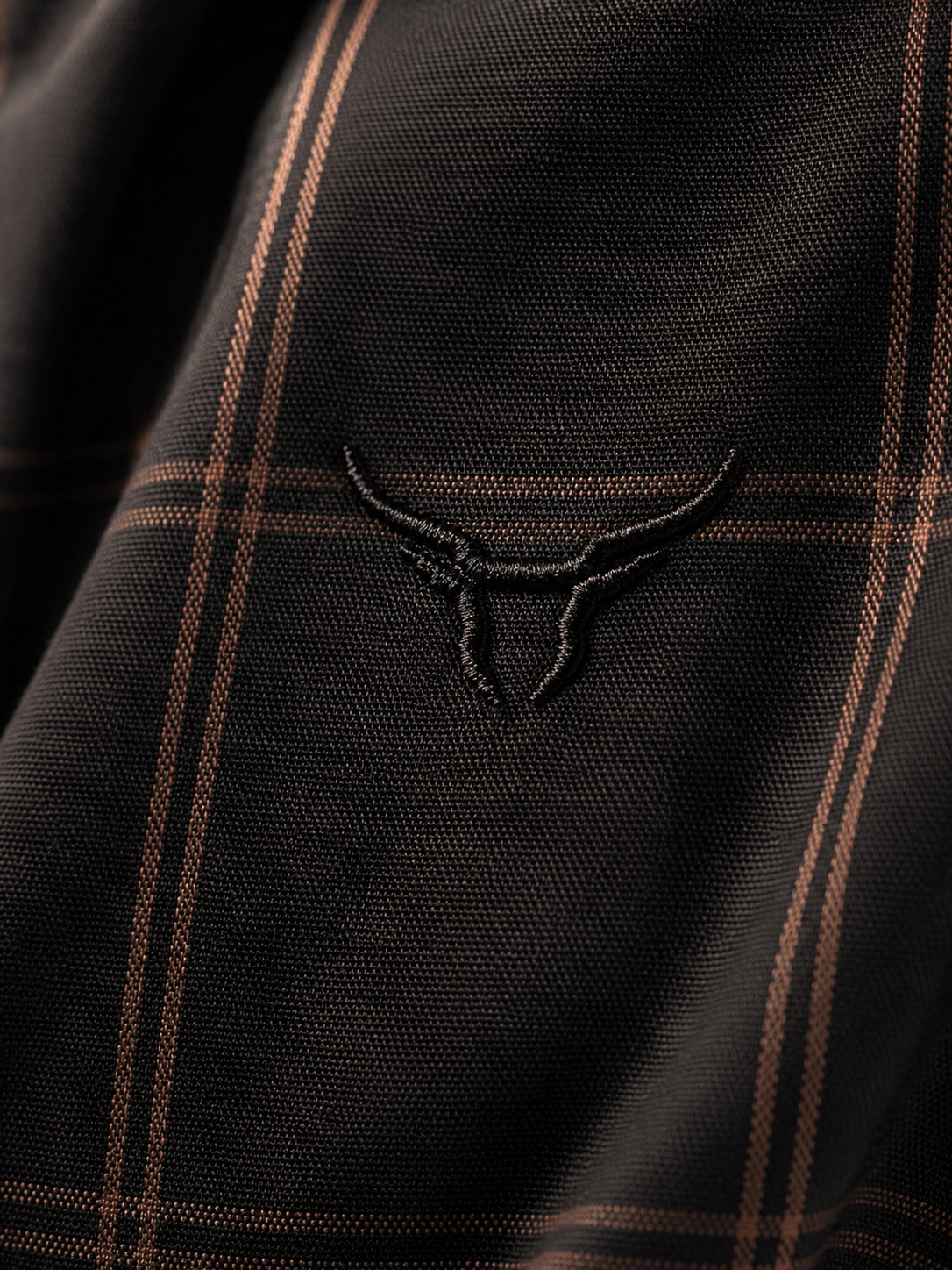 Camisa Feminina BRK M/L Ranch Preto/Marrom