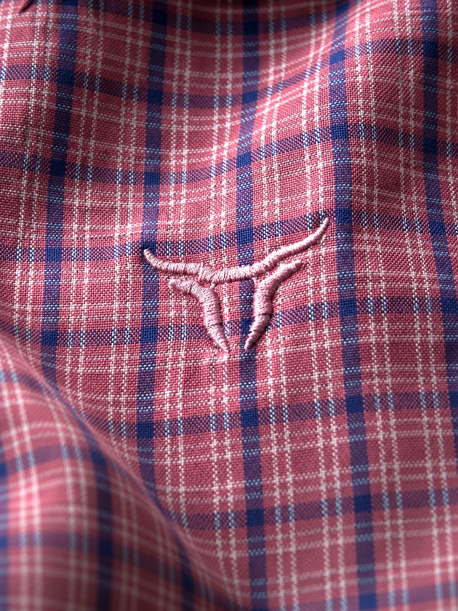 Camisa Feminina BRK M/L Western Rosa Chiclete