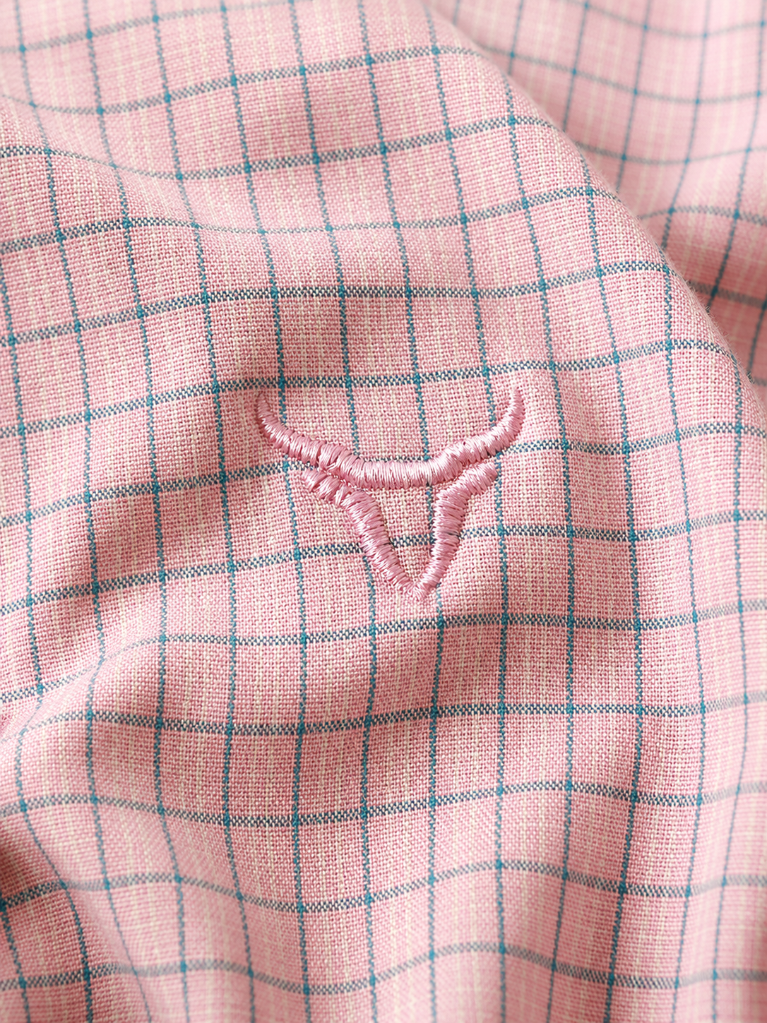 Camisa Feminina BRK M/L Western Rosa Claro