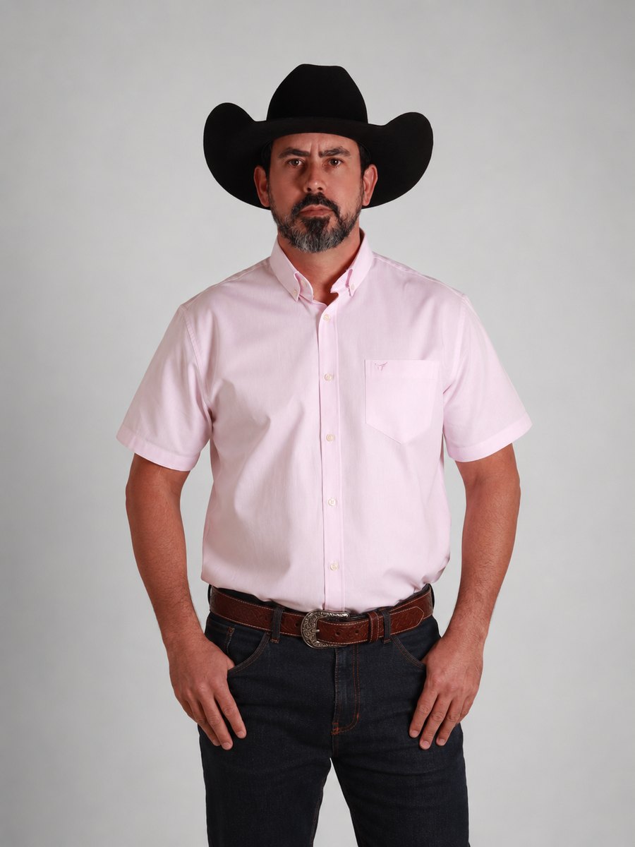 Camisa  BRK M/C Classic Rosa Bebe