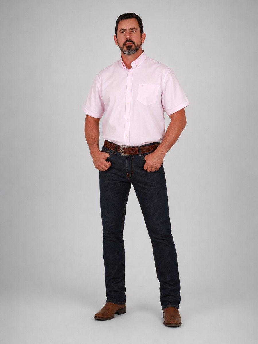 Camisa  BRK M/C Classic Rosa Bebe