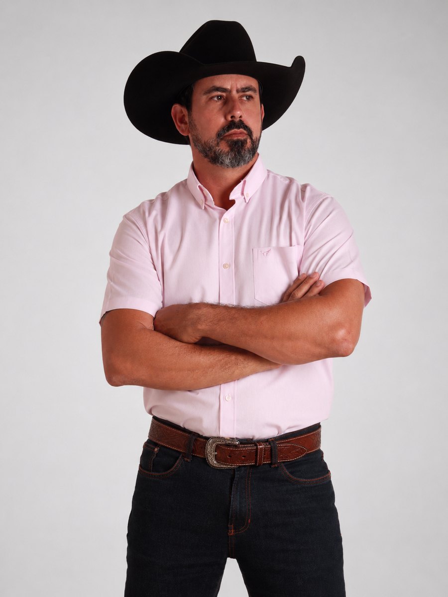 Camisa  BRK M/C Classic Rosa Bebe
