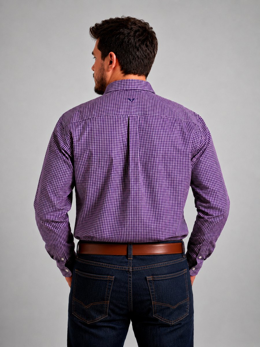 Camisa  BRK M/L Western Rosa