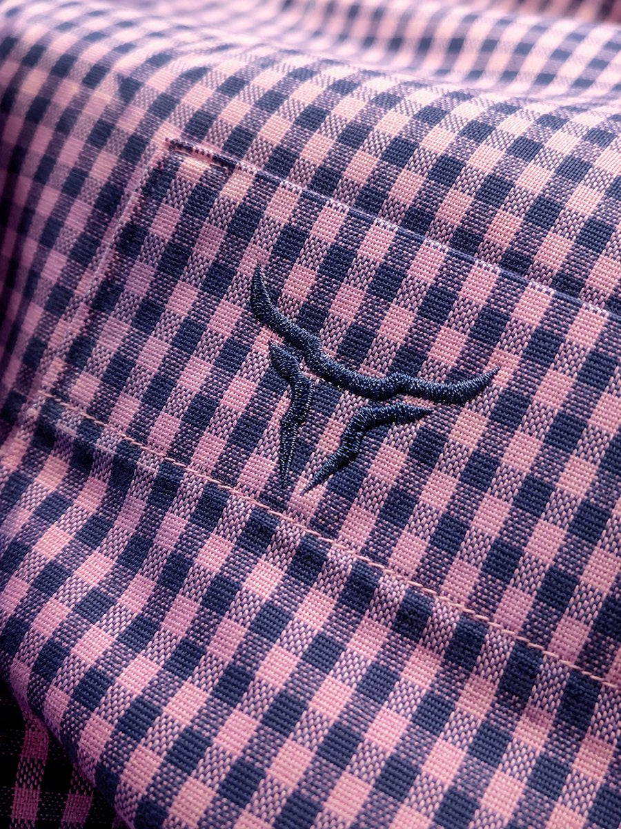 Camisa  BRK M/L Western Rosa