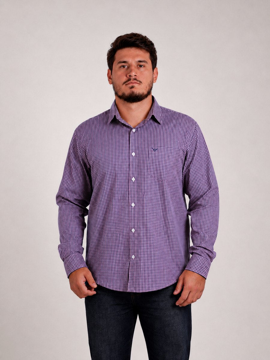 Camisa  BRK M/L Western Rosa