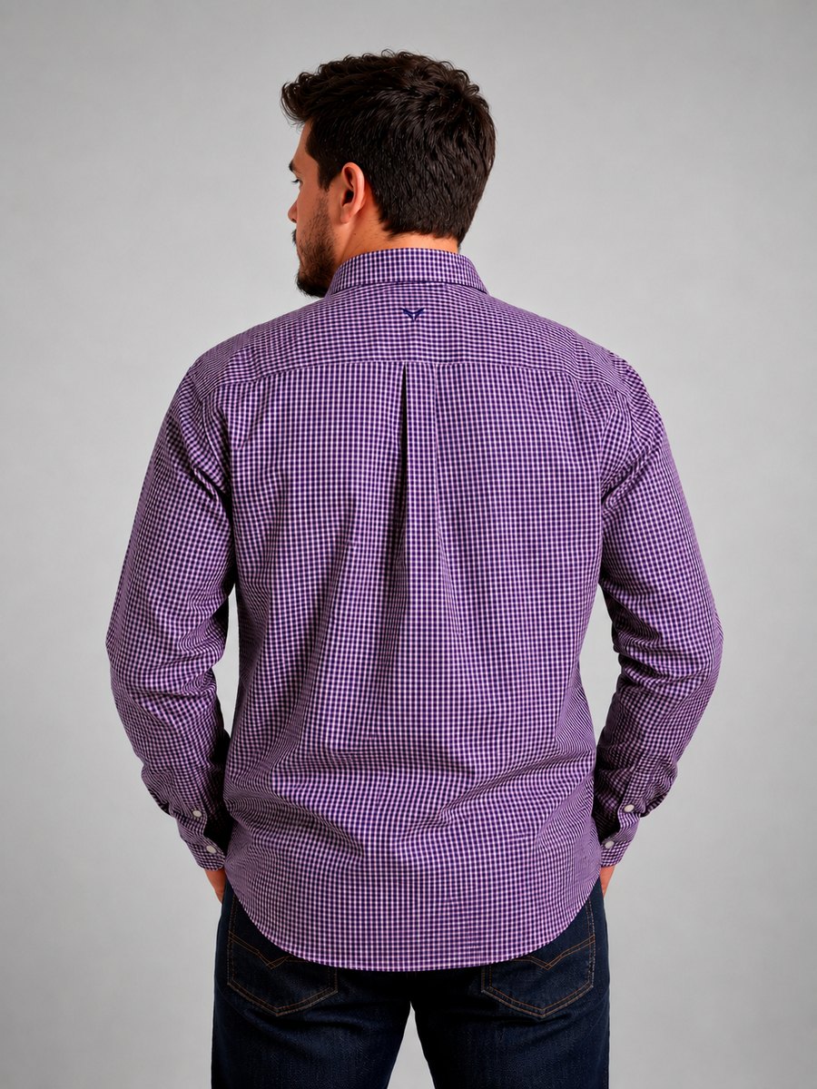 Camisa  BRK M/L Western Rosa