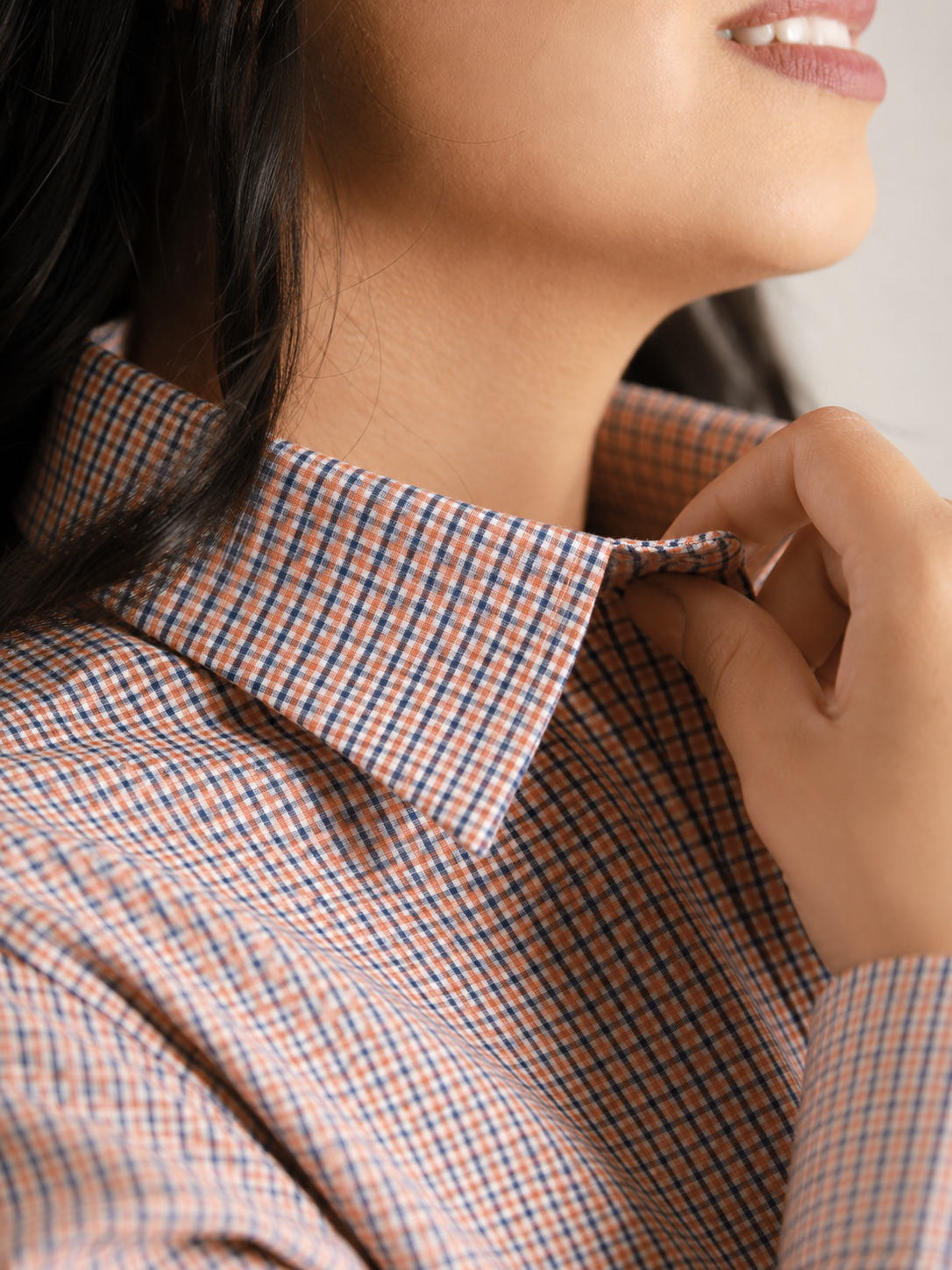 Camisa Feminina BRK M/L Western Salmao