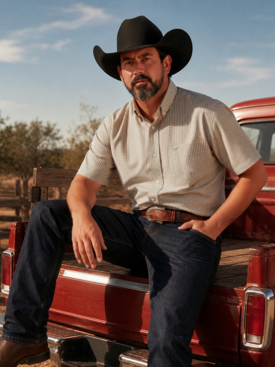 Camisa  BRK M/C Western Verde Band