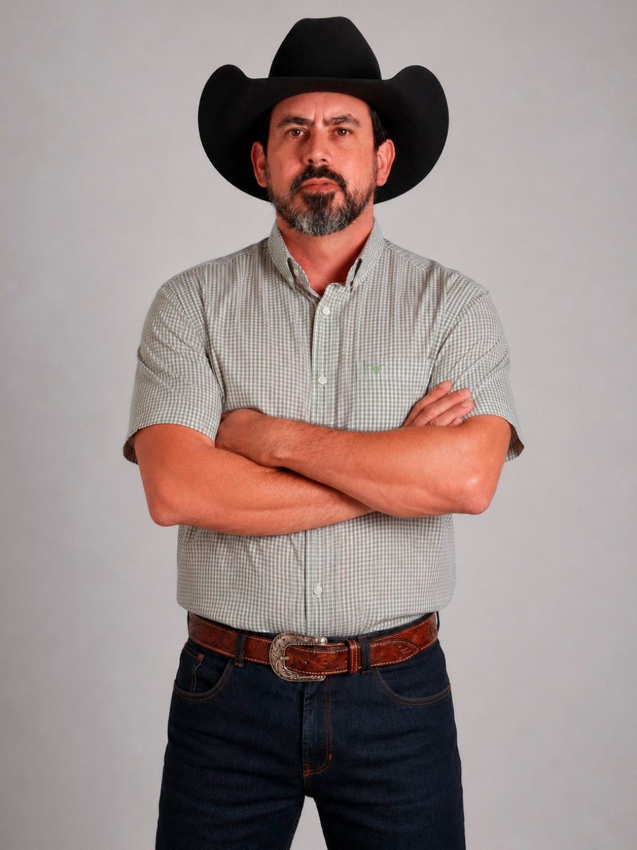 Camisa  BRK M/C Western Verde Band