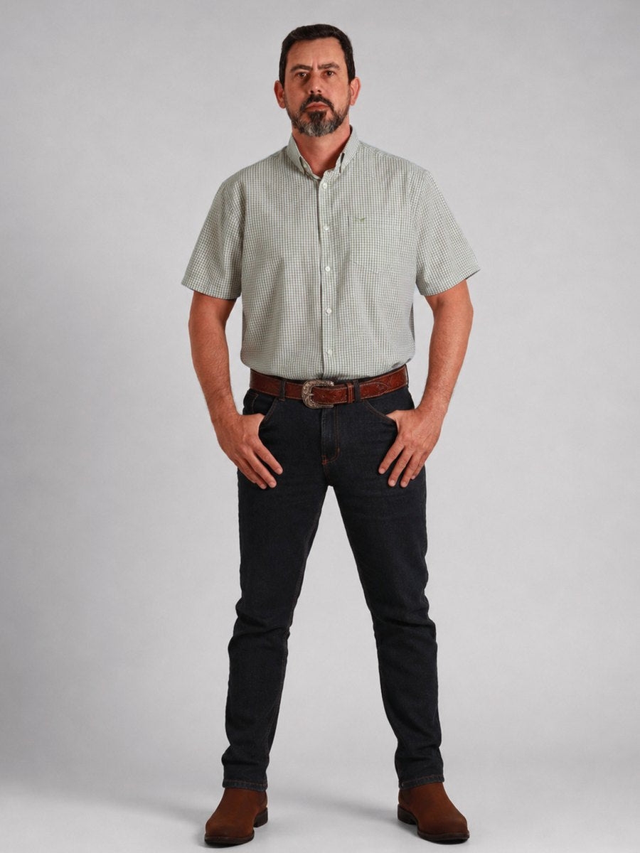 Camisa  BRK M/C Western Verde Band