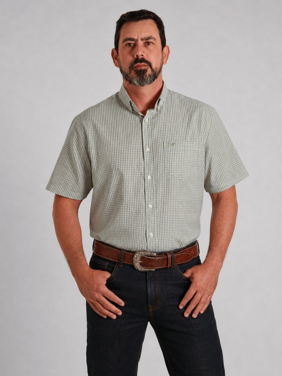 Camisa  BRK M/C Western Verde Band