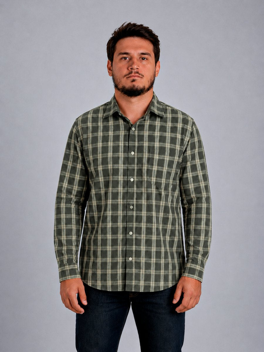 Camisa  BRK M/L Ranch Verde Militar