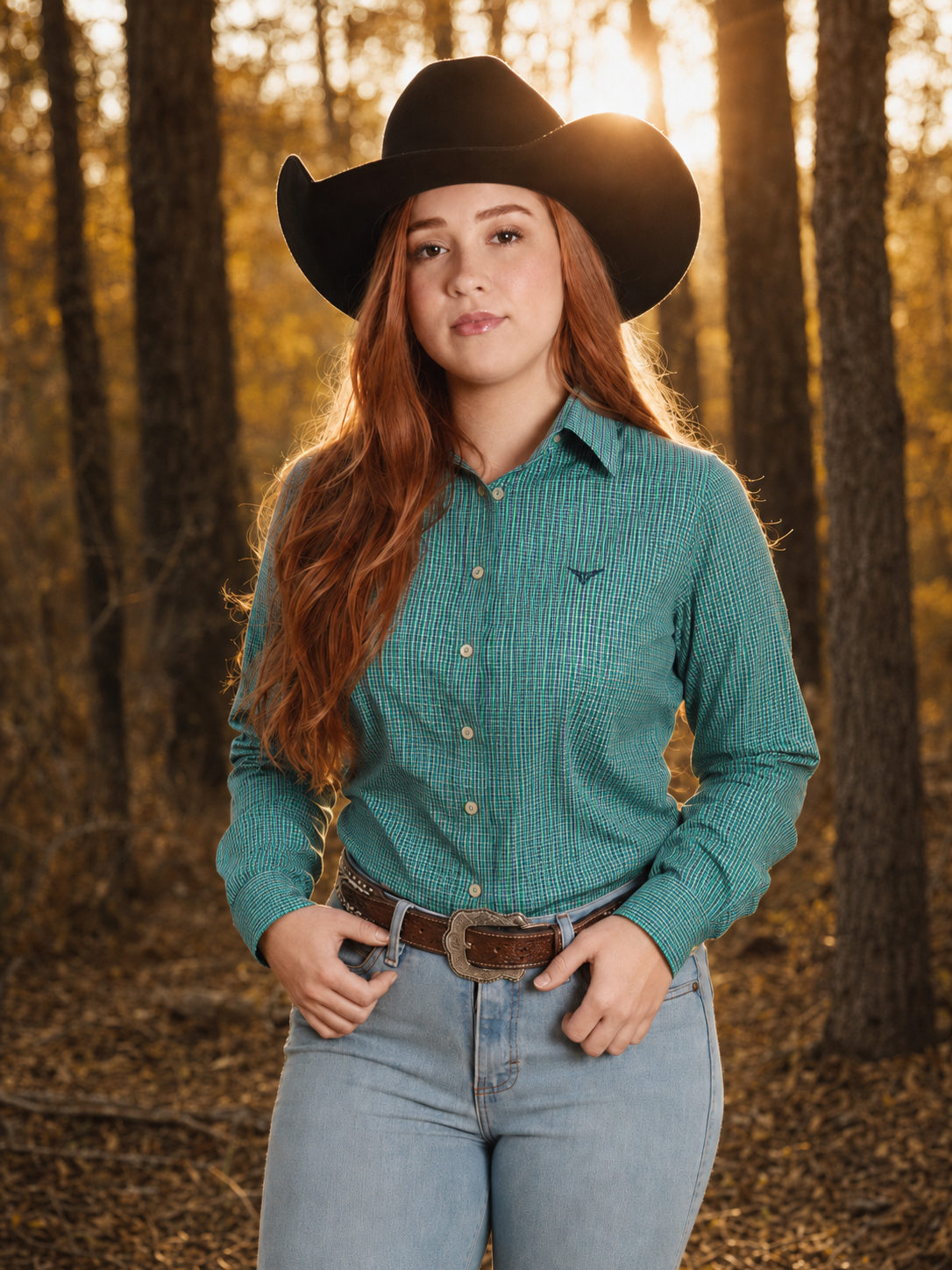 Camisa Feminina BRK M/L Classic Verde Turquesa