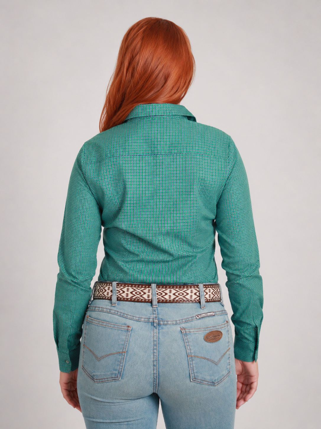Camisa Feminina BRK M/L Classic Verde Turquesa