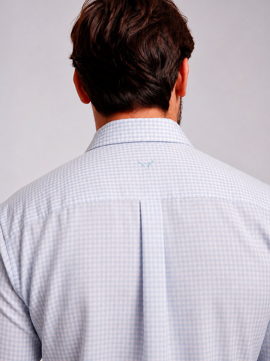 Camisa  BRK M/L Western Azul Claro
