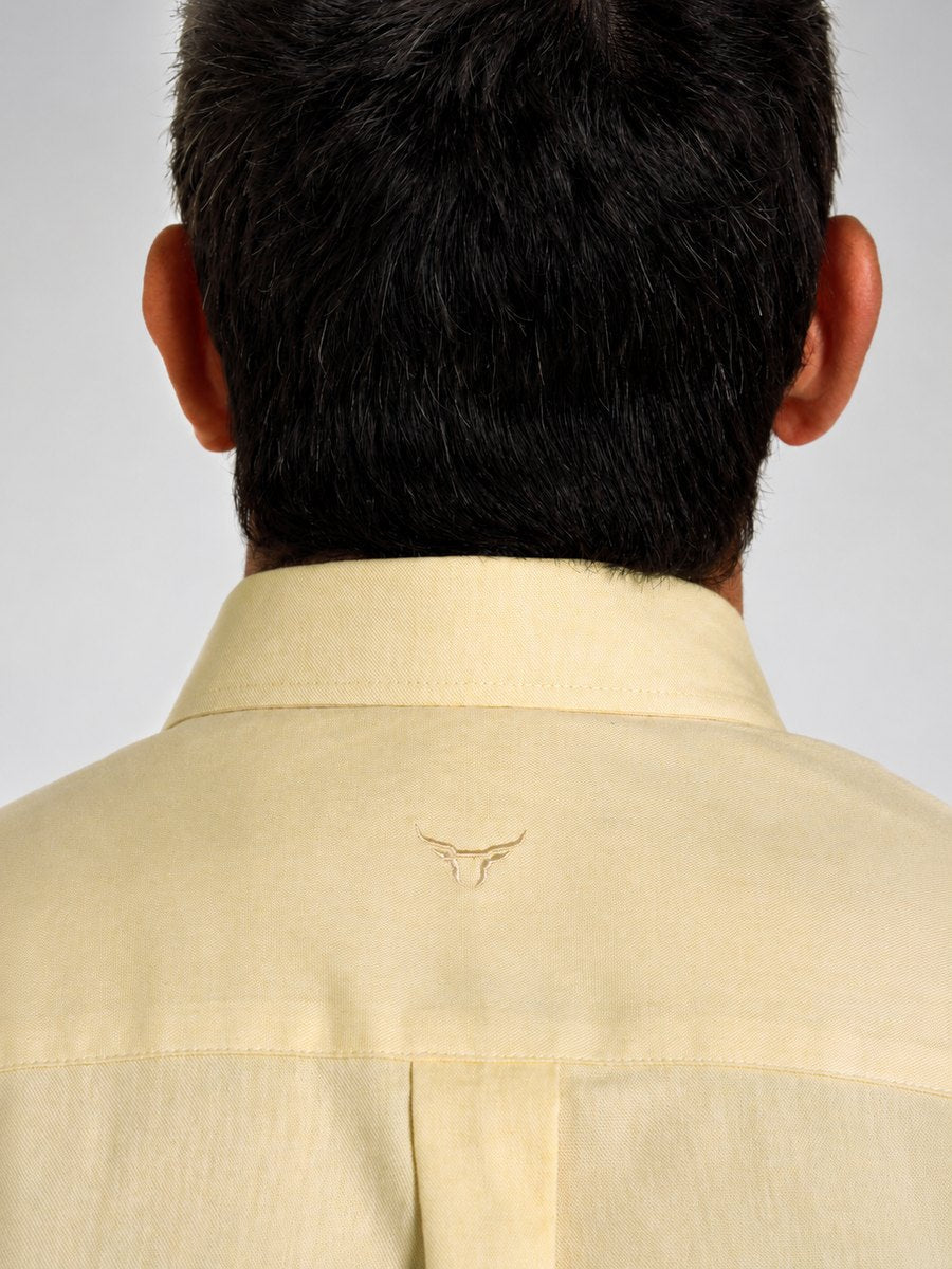 Camisa Xadrez Classic Amarelo Manteiga - Manga Longa - Brk Agro