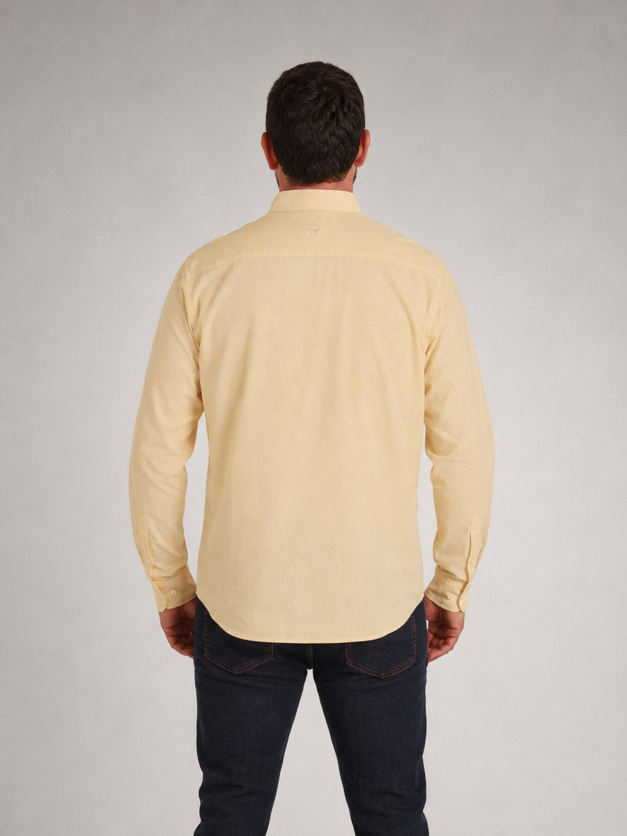 Camisa Xadrez Classic Amarelo Manteiga - Manga Longa - Brk Agro