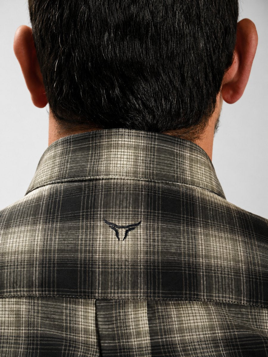 Camisa BRK M/L Ranch Preto Esverdeado