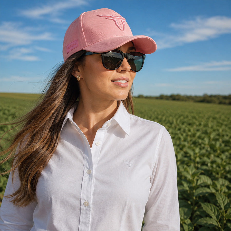Boné Feminino Brk Agro Taurus Rosa