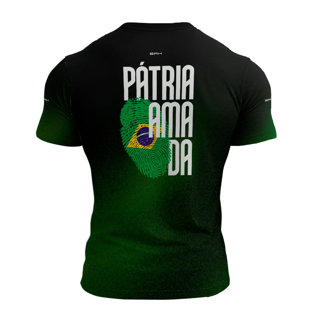 Camiseta Digital Brasileira Preto e Verde com Proteção UV50