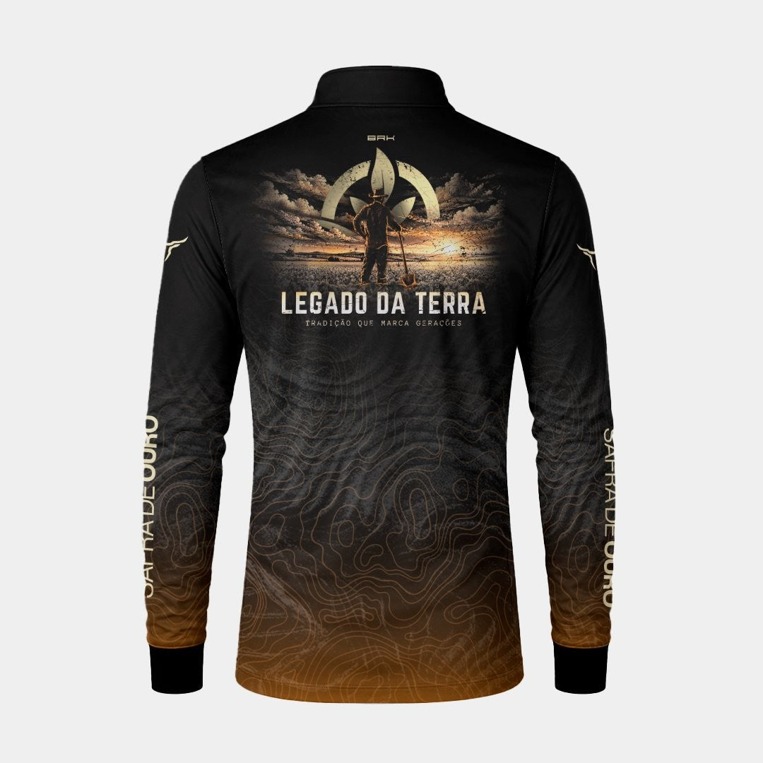 Camisa Brk Agro  Safra de Ouro Legado da Terra Preta com Proteção UV50+