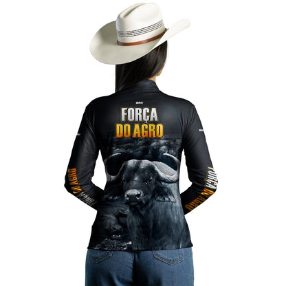 Camisa Agro Brk A Força do Agro Produtor de Bubalinos com UV50+ - Brk Agro