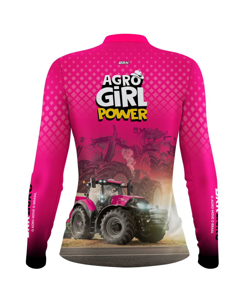 Camisa Agro Brk Feminina Agro Girl Power com Proteção Solar UV50+ - Brk Agro