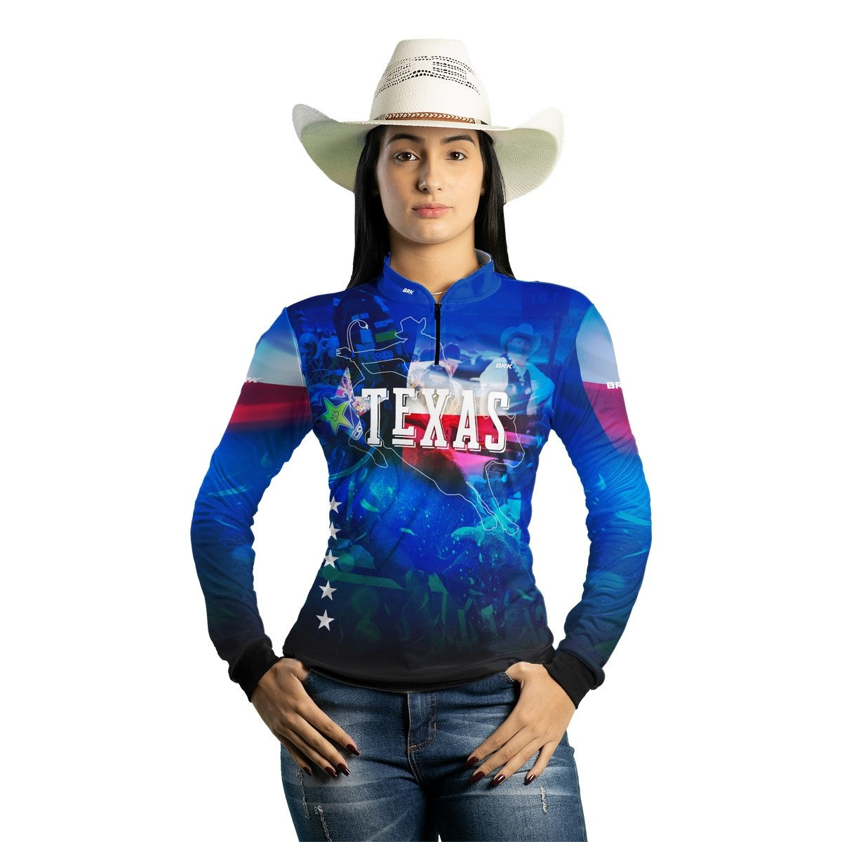 Camisa Agro Brk Country Texas Rodeio com Proteção Solar UV50+ - BRK AGRO