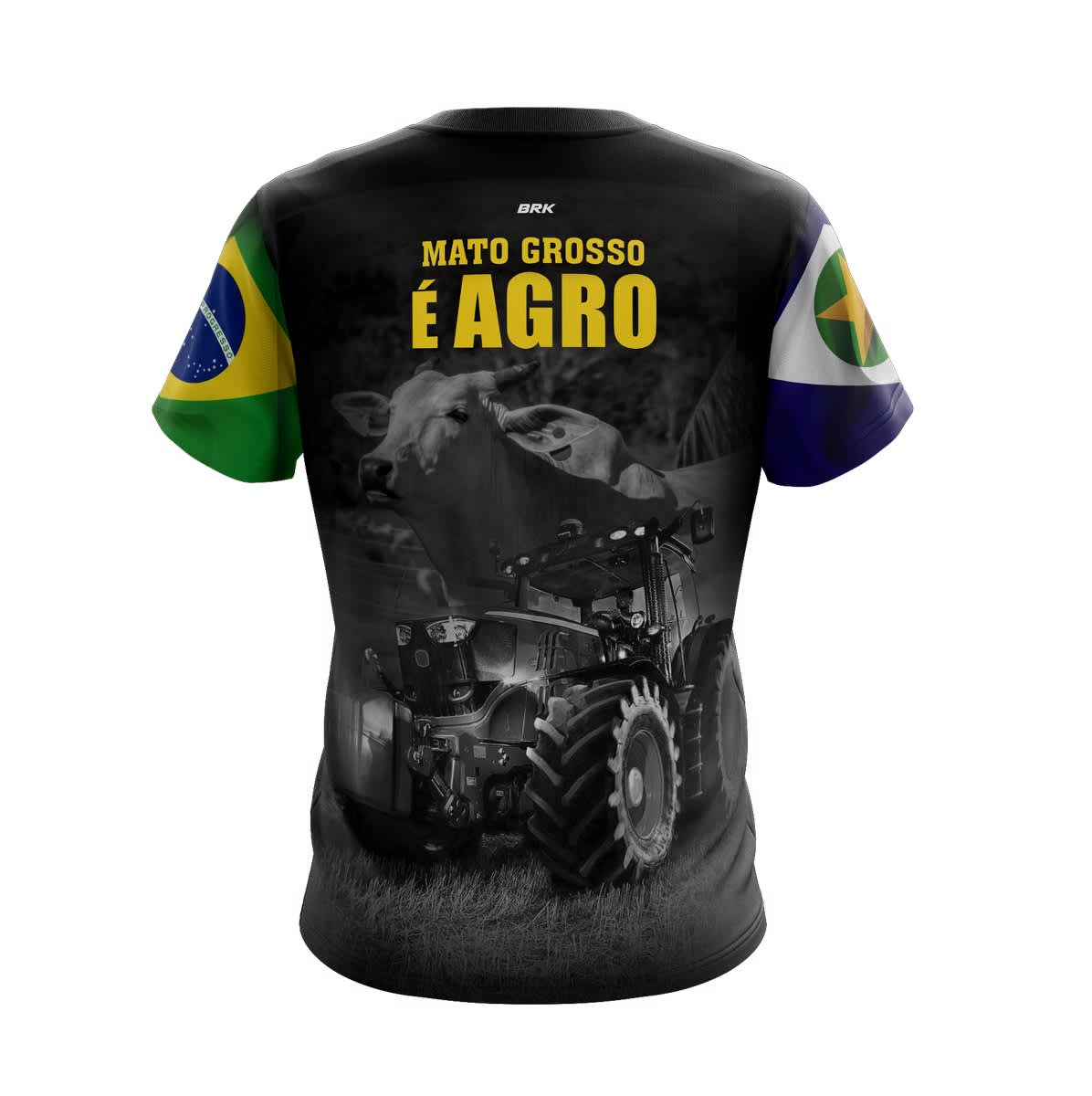 Camiseta Agro Brk Mato Grosso é Agro com UV50+ - Brk Agro